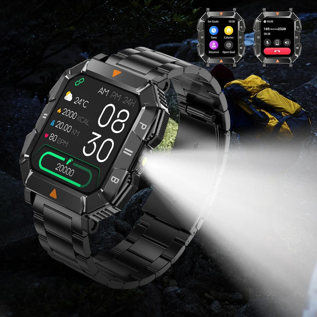 YK03 Smartwatch con Llamadas Bluetooth, Linterna y Monitoreo de Salud - vista de detalle