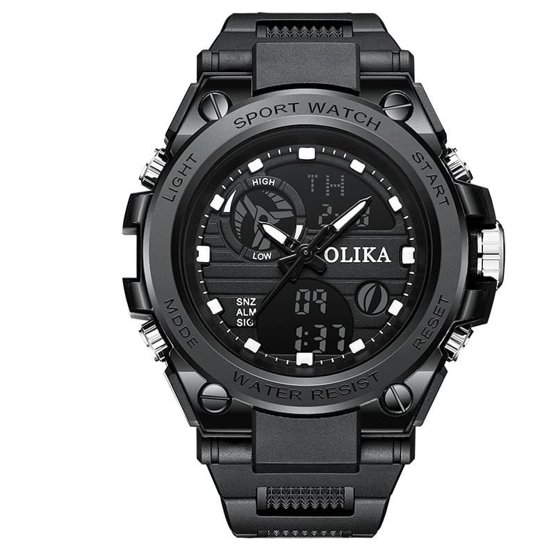 Reloj Electrónico Resistente al Agua con Doble Pantalla para Aventuras y Estilo Diario