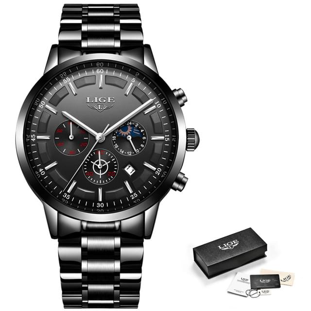 Reloj LIGE Deportivo de Lujo para Hombre - Elegancia y Funcionalidad en Cada Pulso