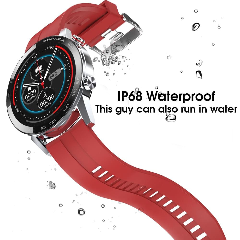 HERALL Smartwatch con ECG y Monitor de Presión Arterial IP68 - en la muñeca