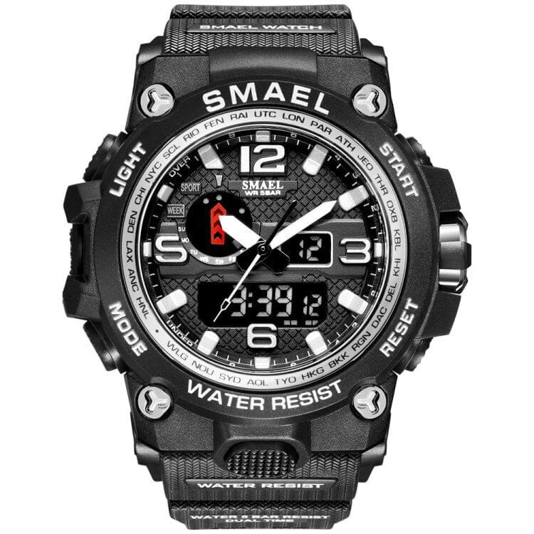 SMAEL 1545D – Reloj Militar Doble Pantalla para Hombre con Resistencia y Estilo
