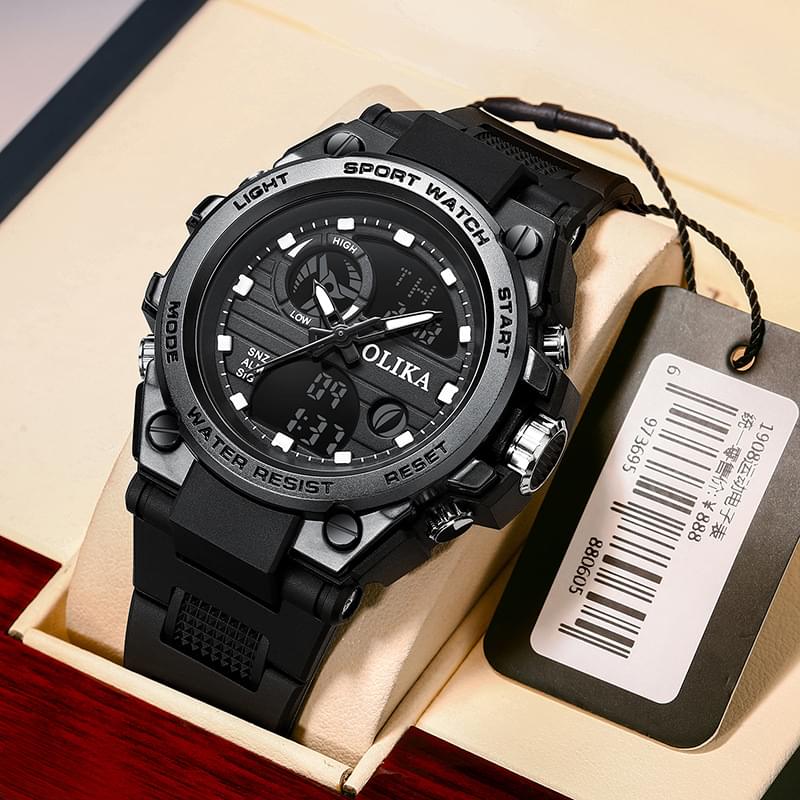 Reloj Electrónico Resistente al Agua con Doble Pantalla para Aventuras y Estilo Diario