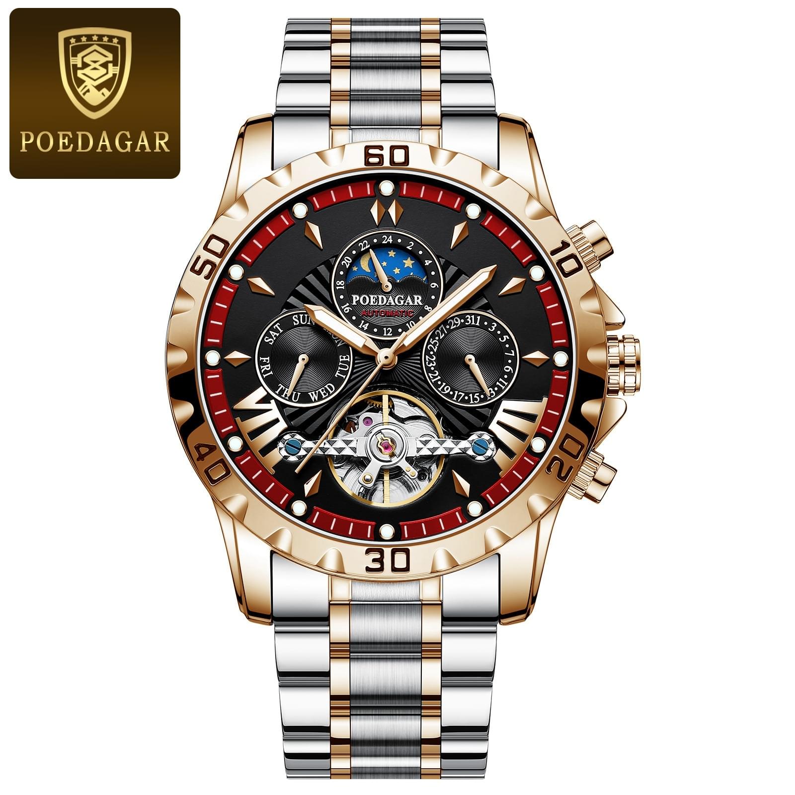 Reloj Mecánico Automático para Hombre con Cristal de Zafiro - Estilo y Funcionalidad