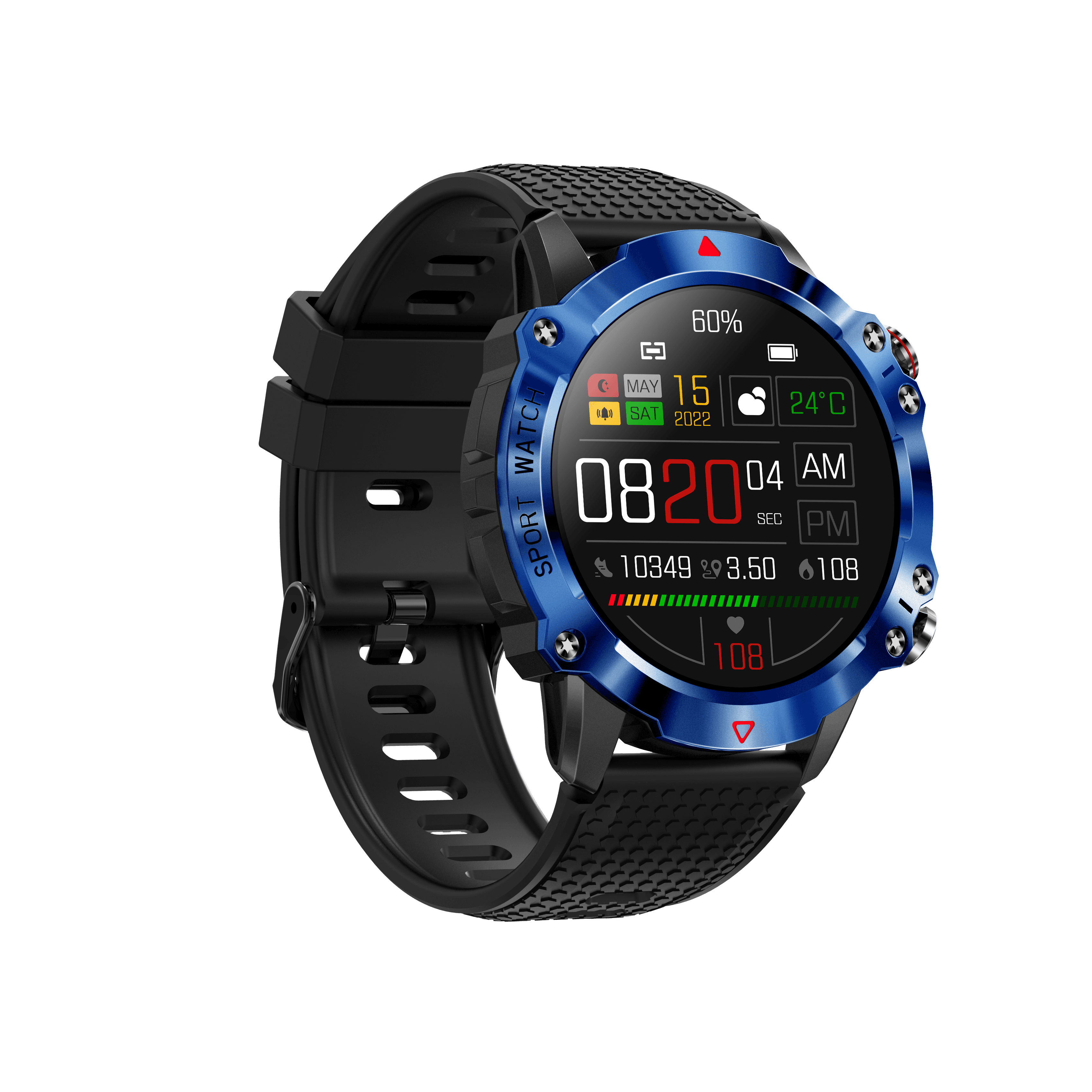 KR10 Smartwatch Pantalla Redonda con Llamadas Bluetooth