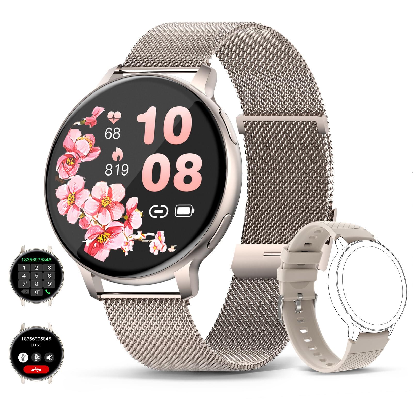 S53 Smartwatch con Llamadas, Contador de Pasos y Monitor de Sueño