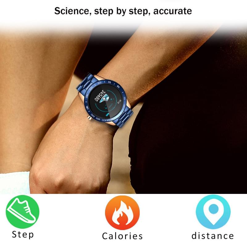 Pulsera Inteligente Multifuncional con Ritmo Cardíaco y Presión Arterial