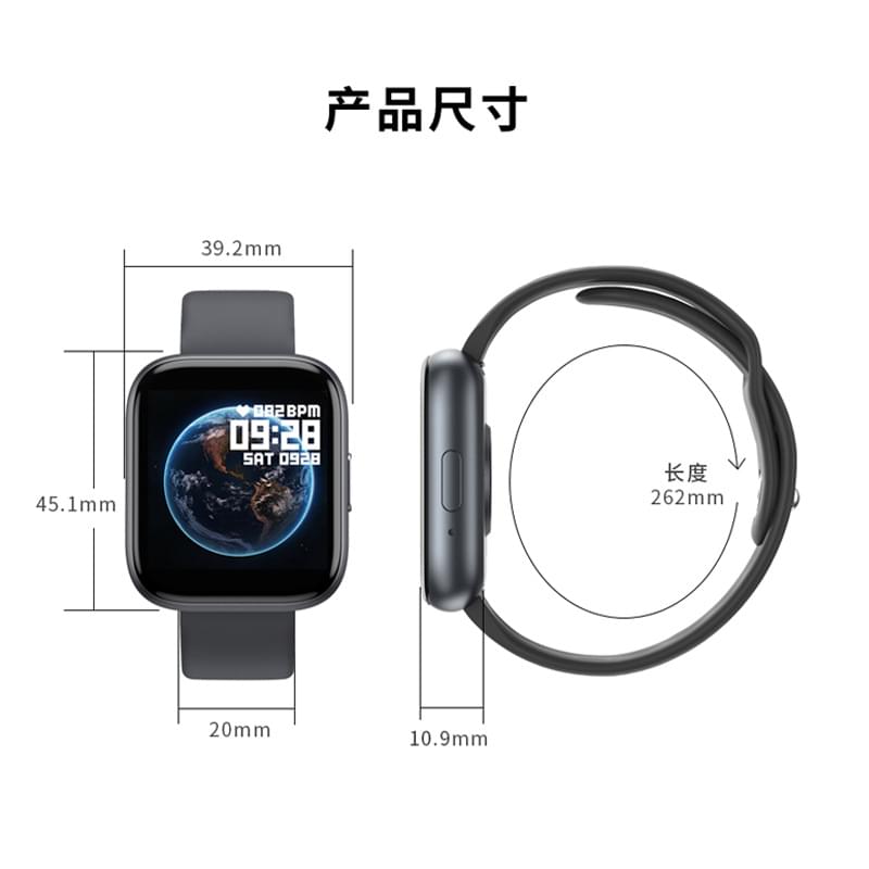 T99 Pulsera Inteligente con Llamadas Bluetooth, Ritmo Cardíaco y Música - vista de detalle
