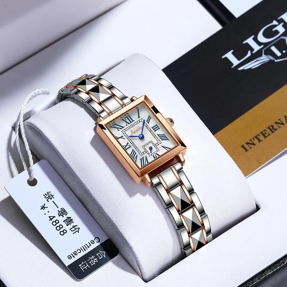 Reloj Cuadrado para Mujer Elegante - LIGE, Distinción y Estilo que Te Acompaña