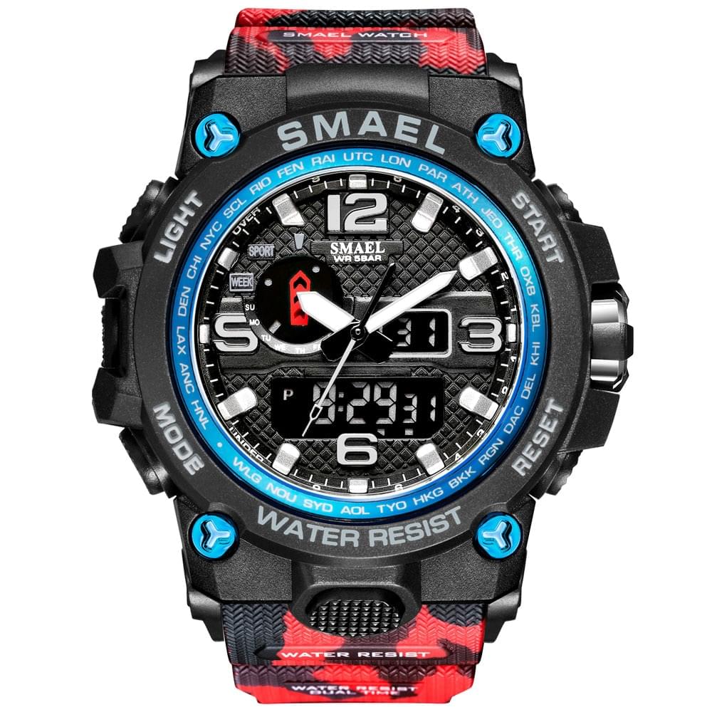 SMAEL 1545D – Reloj Militar Doble Pantalla para Hombre con Resistencia y Estilo
