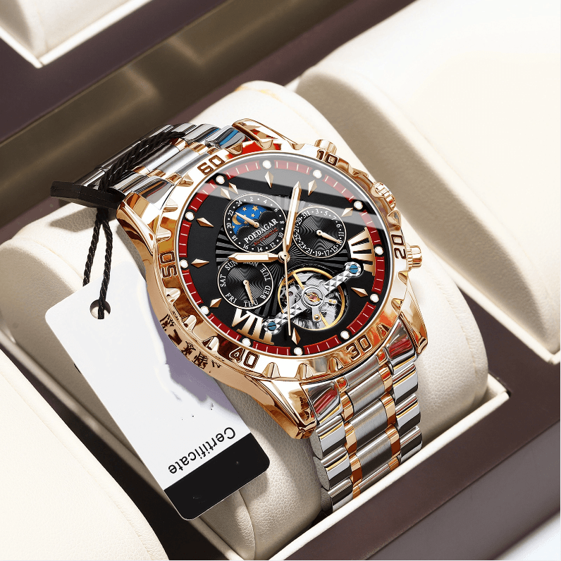 Reloj Mecánico Automático para Hombre con Cristal de Zafiro - Estilo y Funcionalidad