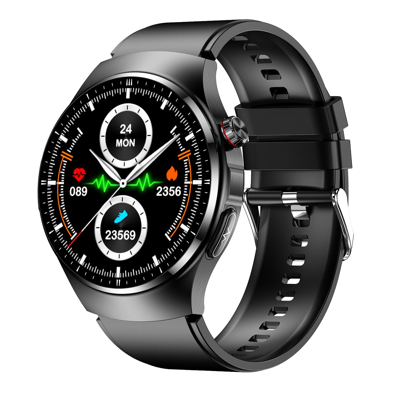 TK25 Smartwatch Premium con Monitor Cardíaco (ECG), Presión Arterial