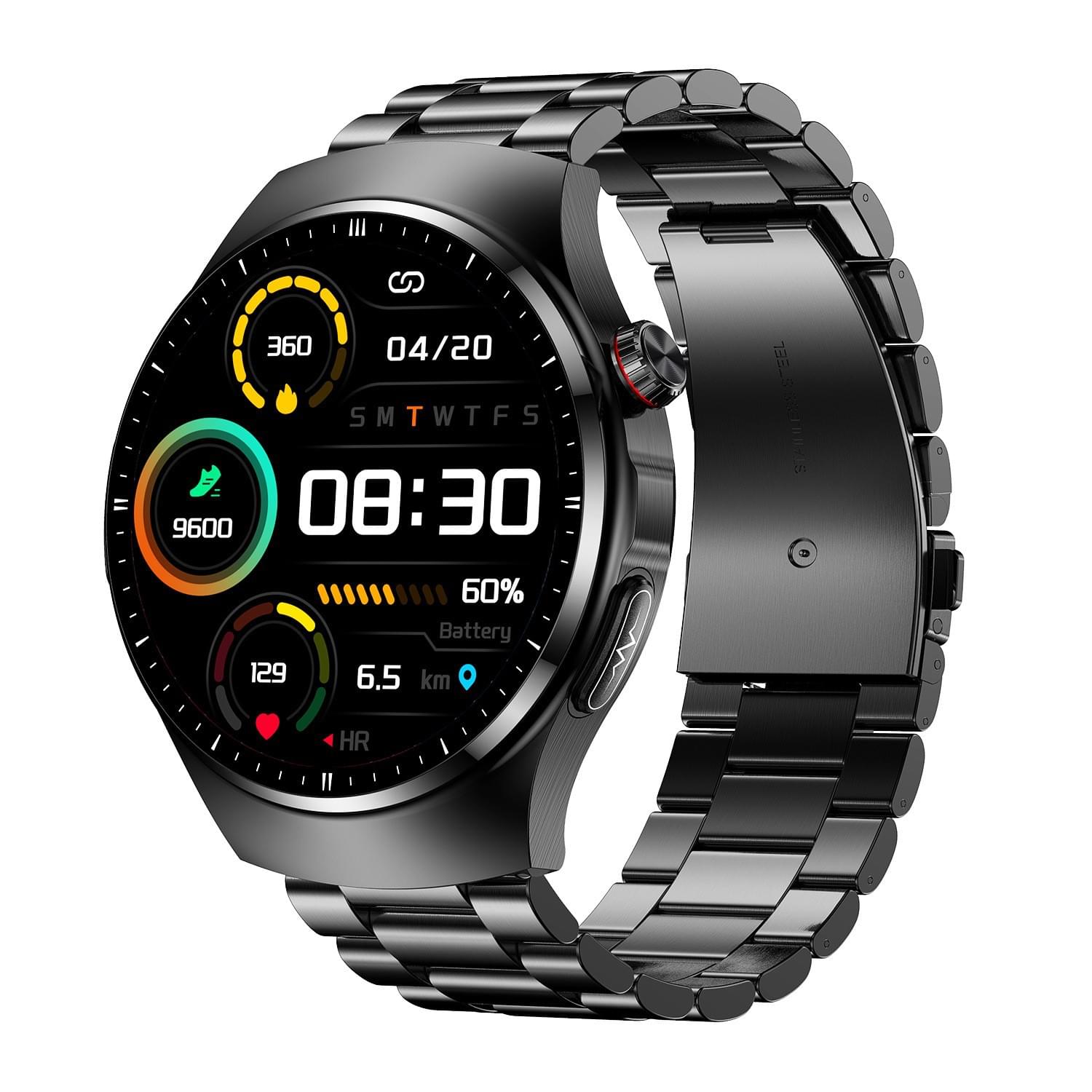TK25 Smartwatch Premium con Monitor Cardíaco (ECG), Presión Arterial