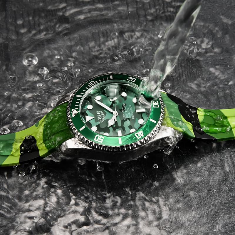 Reloj LIGE para Hombre: Estilo Deportivo y Funcional con Correa de Silicona Resistente al Agua