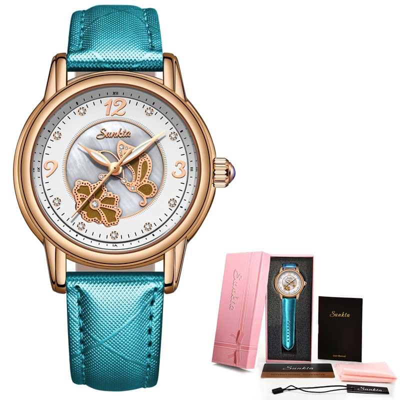 Reloj de Cerámica LIGE para Mujer, Elegante y Resistente al Agua