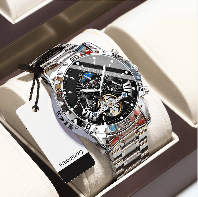 Reloj Mecánico Automático para Hombre con Cristal de Zafiro - Estilo y Funcionalidad