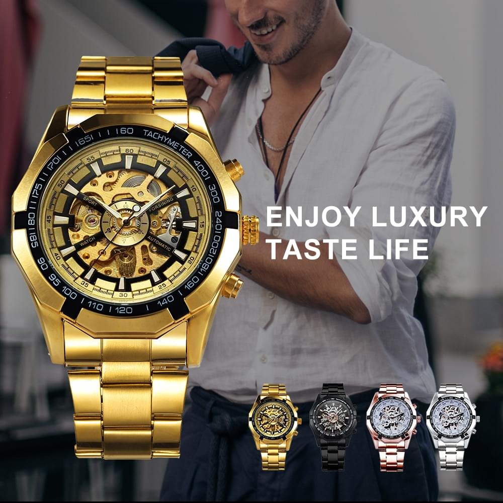 Reloj Mecánico Automático para Hombre T-WINNER: Elegancia y Estilo Vintage