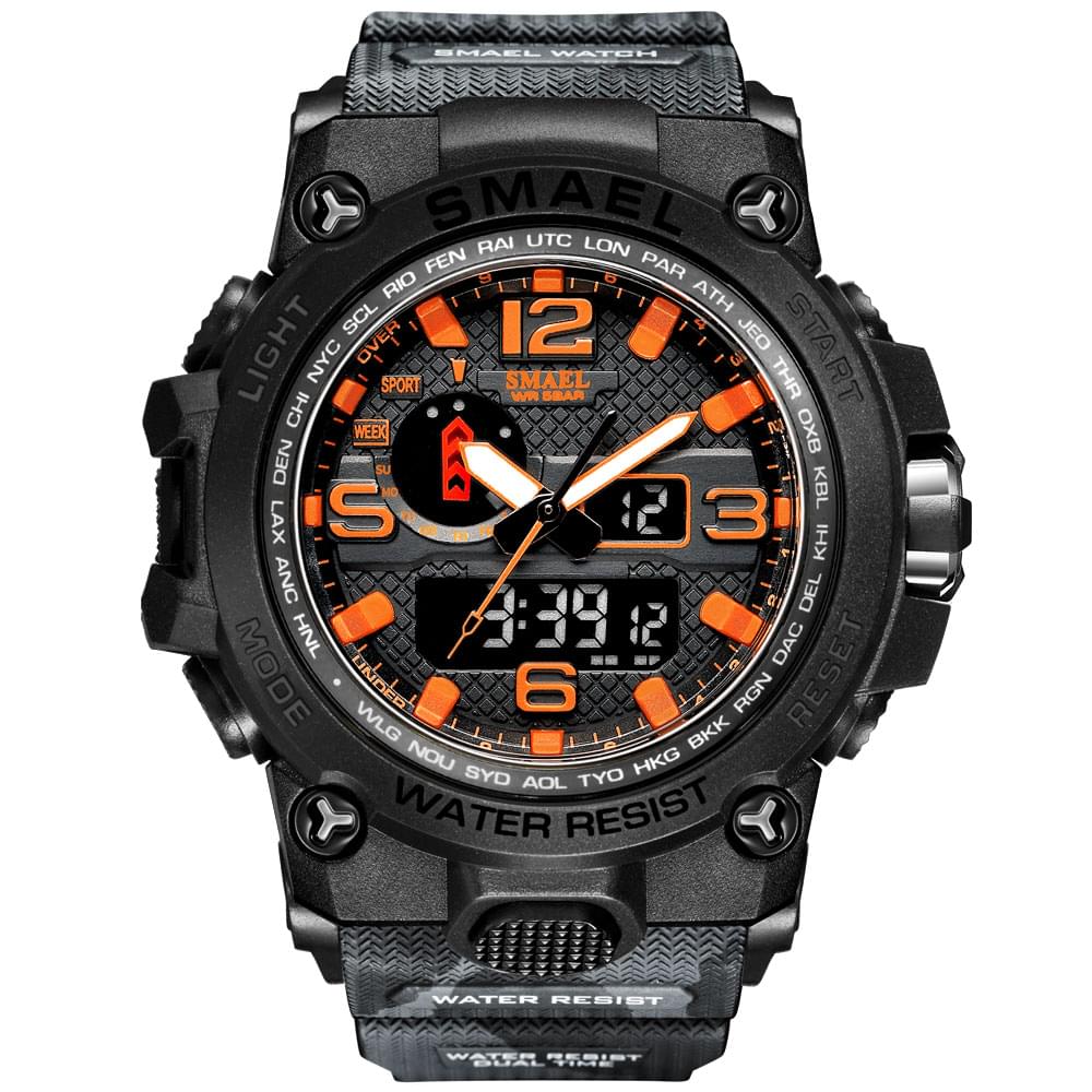 SMAEL 1545D – Reloj Militar Doble Pantalla para Hombre con Resistencia y Estilo