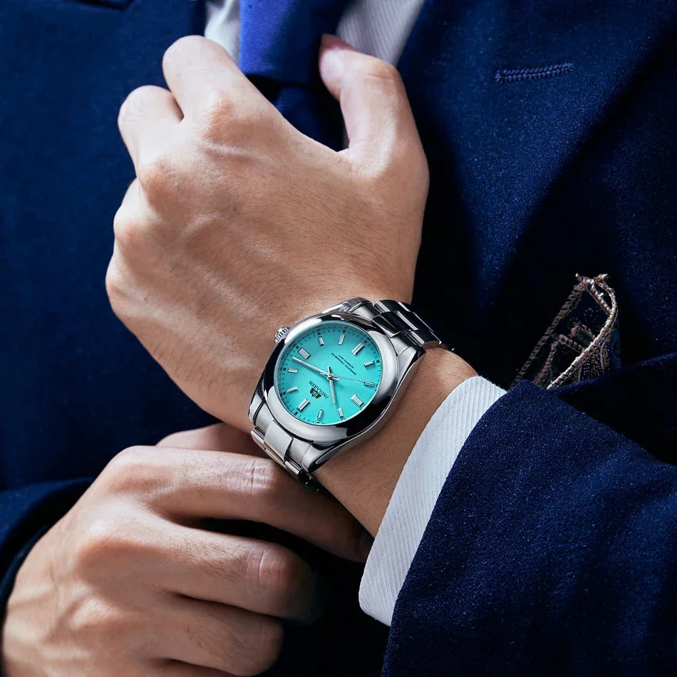 Reloj Mecánico Automático Arcoíris para Hombre – Estilo y Distinción en Tu Muñeca