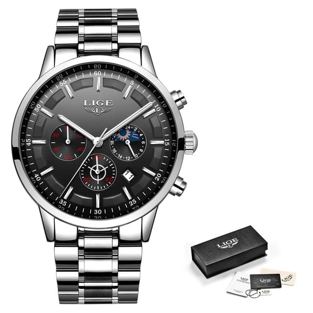 Reloj LIGE Deportivo de Lujo para Hombre - Elegancia y Funcionalidad en Cada Pulso