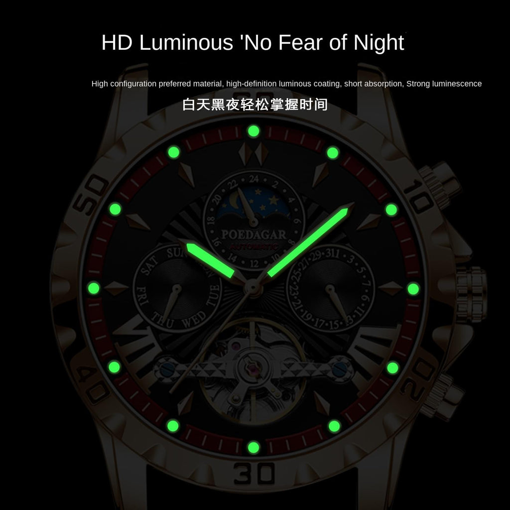 Reloj Mecánico Automático para Hombre con Cristal de Zafiro - Estilo y Funcionalidad
