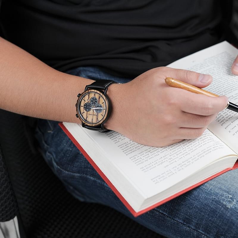 Reloj de Cuarzo para Hombre con Grabado Personalizado, Regalo Familiar