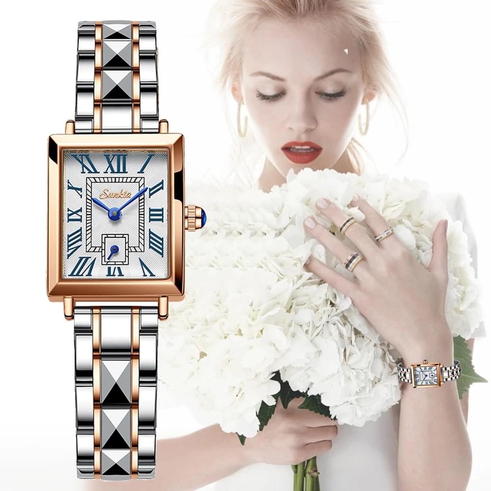 Reloj Cuadrado para Mujer Elegante - LIGE, Distinción y Estilo que Te Acompaña