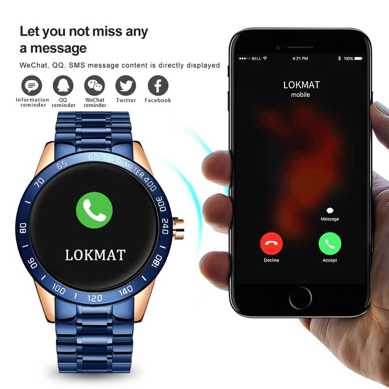 Pulsera Inteligente Multifuncional con Ritmo Cardíaco y Presión Arterial