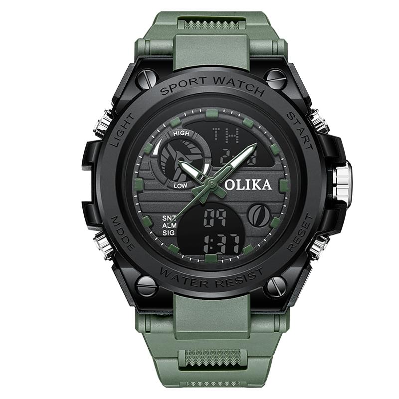 Reloj Electrónico Resistente al Agua con Doble Pantalla para Aventuras y Estilo Diario